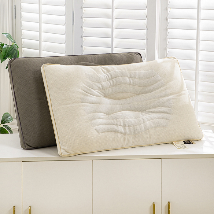 91家纺网 家纺一手货源 找家纺 （总）仁宇枕业 2025新款罗纹针织棉金罗决明子枕头枕芯