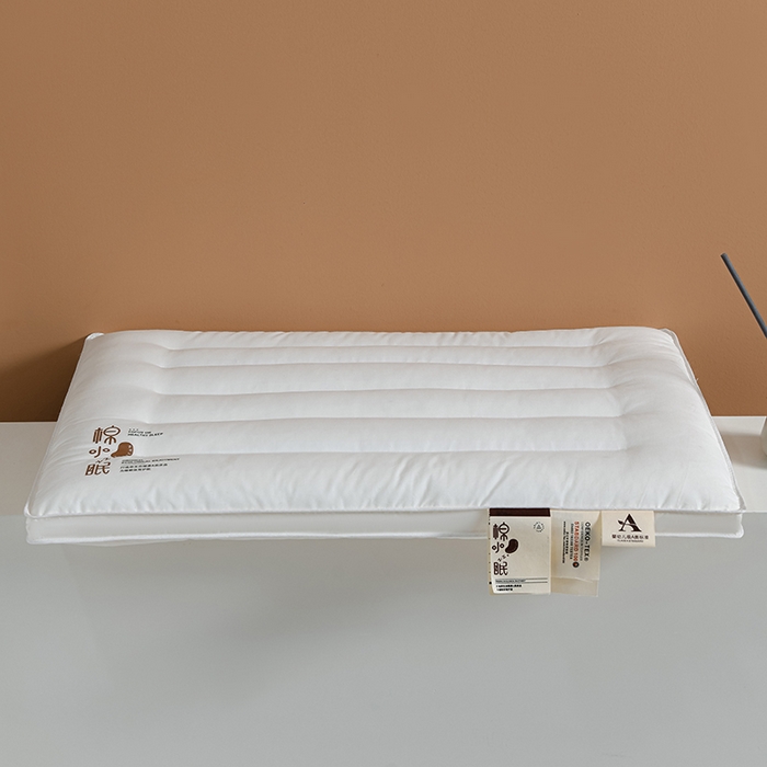 91家纺网 家纺一手货源 找家纺 （总）仁宇枕业 2025新款新品 A类全棉无荧光棕棉低枕头枕芯