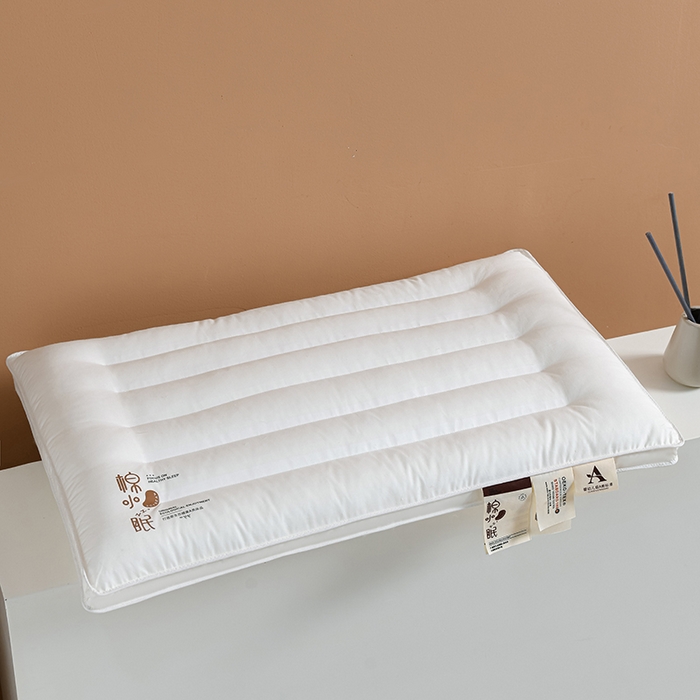 91家纺网 家纺一手货源 找家纺 （总）仁宇枕业 2025新款新品 A类全棉无荧光棕棉低枕头枕芯