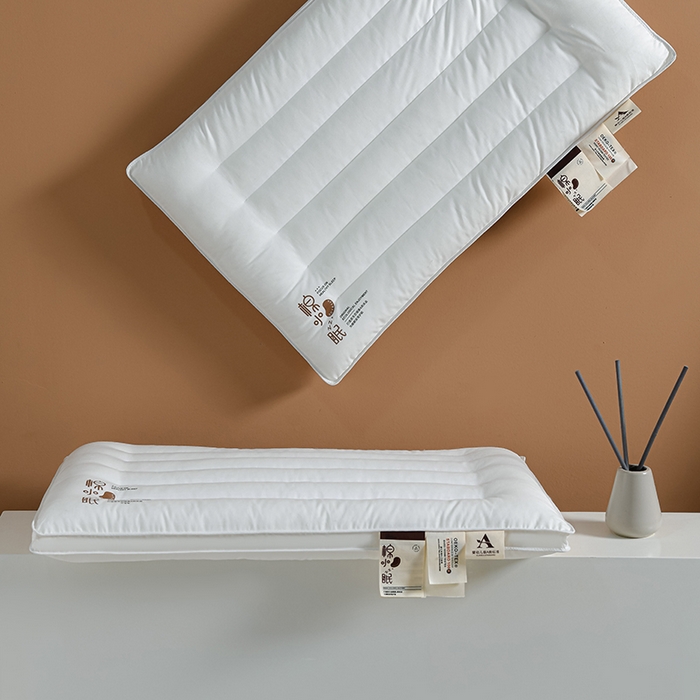 91家纺网 家纺一手货源 找家纺 （总）仁宇枕业 2025新款新品 A类全棉无荧光棕棉低枕头枕芯