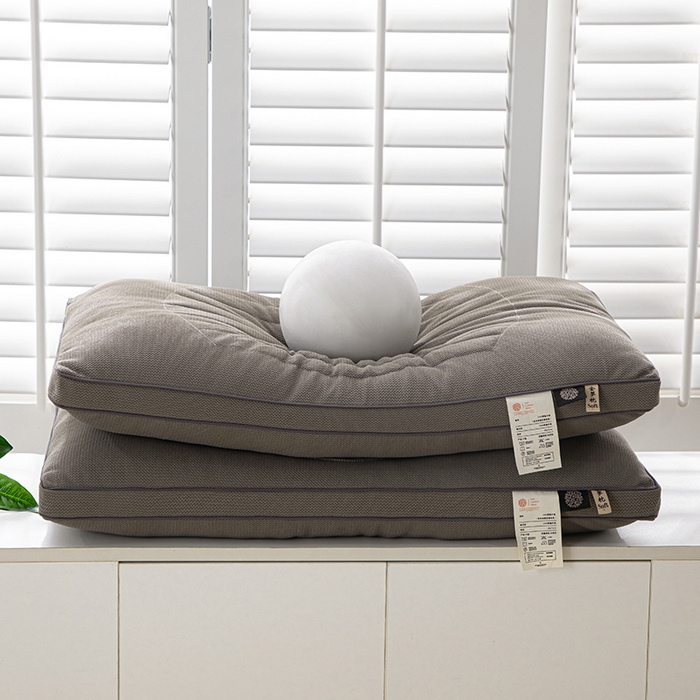 91家纺网 家纺一手货源 找家纺 （总）仁宇枕业 2025新款罗纹针织棉金罗决明子枕头枕芯