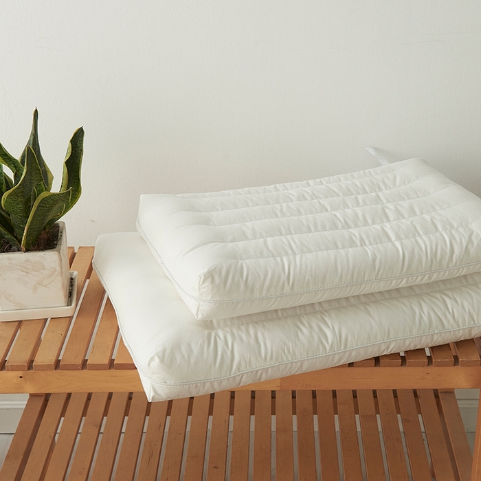 91家纺网 家纺一手货源 找家纺 （总）仁宇枕业 2025新款新品 全棉纯白圆角酒店低枕头枕芯