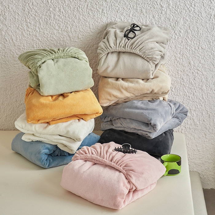 91家纺网 家纺一手货源 找家纺 （总）千朵森 2025新款纯色牛奶绒枕套-芙妮系列单品枕套单件枕套