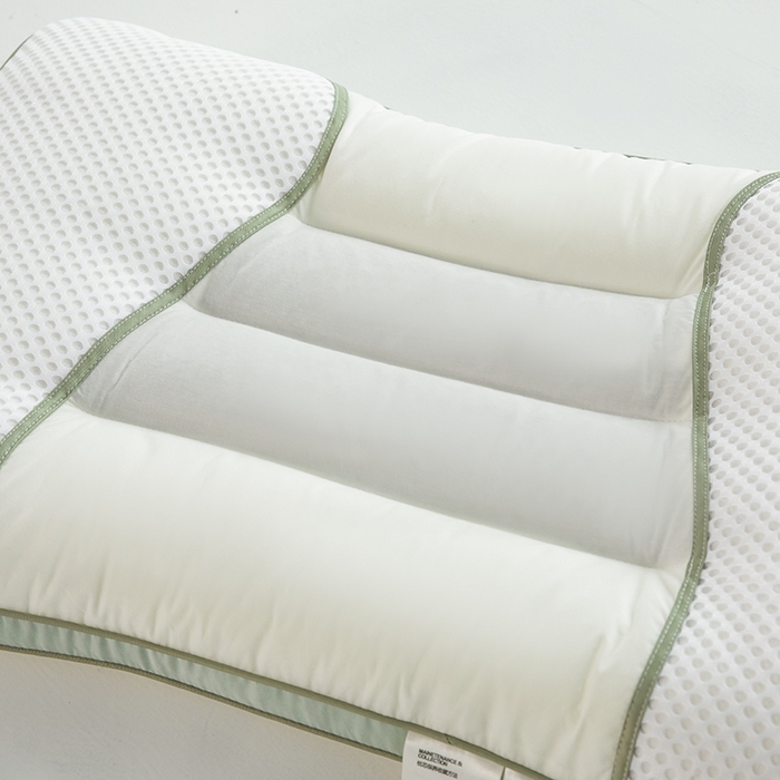 91家纺网 家纺一手货源 找家纺 （总）仁宇枕业 2025新款新品 全棉贡缎绿色决明子枕头枕芯