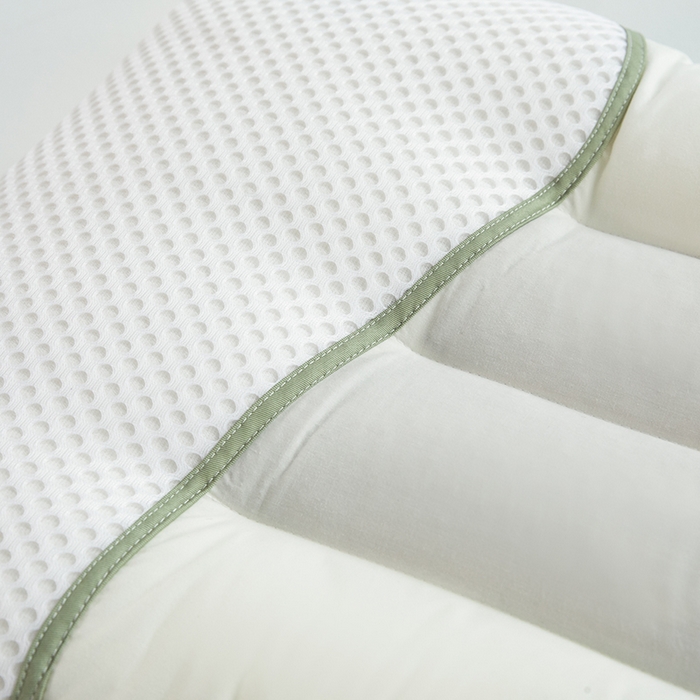 91家纺网 家纺一手货源 找家纺 （总）仁宇枕业 2025新款新品 全棉贡缎绿色决明子枕头枕芯