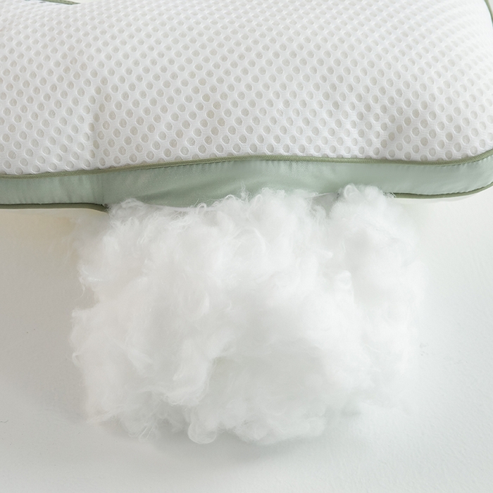 91家纺网 家纺一手货源 找家纺 （总）仁宇枕业 2025新款新品 全棉贡缎绿色决明子枕头枕芯