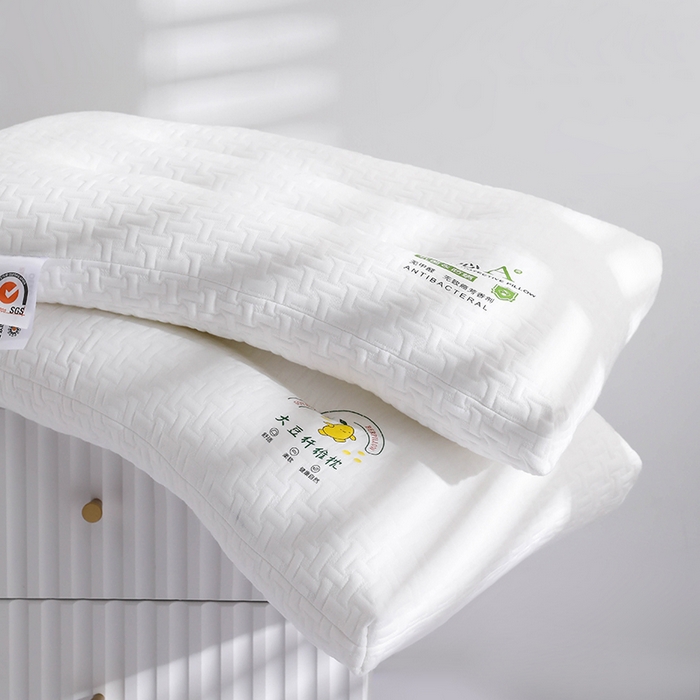 91家纺网 家纺一手货源 找家纺 （总）仁宇枕业 2025新款新品 透气针织棉安心舒睡低枕头枕芯