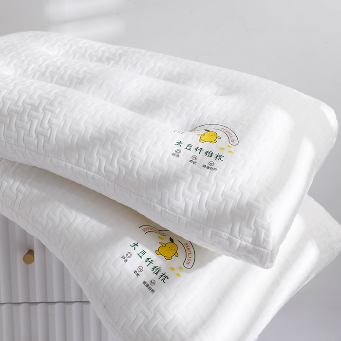 91家纺网 家纺一手货源 找家纺 （总）仁宇枕业 2025新款新品 透气针织棉安心舒睡低枕头枕芯