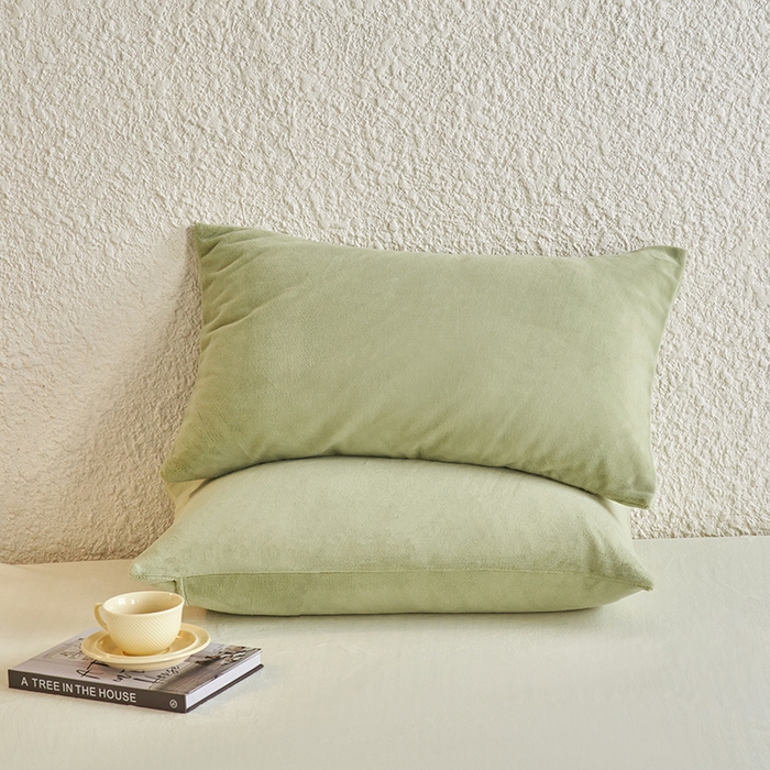 91家纺网 家纺一手货源 找家纺 （总）千朵森 2025新款纯色牛奶绒枕套-芙妮系列单品枕套单件枕套