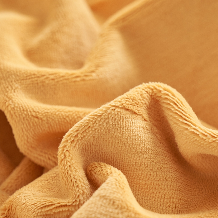 91家纺网 家纺一手货源 找家纺 千朵森 2025新款纯色牛奶绒枕套-芙妮系列单品枕套单件枕套 芙妮-向阳黄