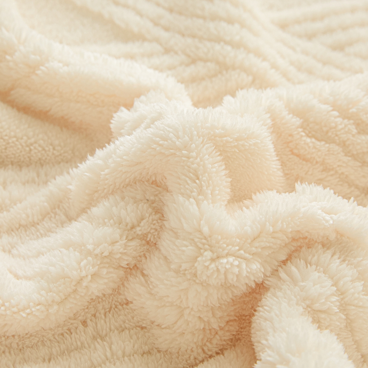 91家纺网 家纺一手货源 找家纺 欧邦 2025新款跨境提花塔芙绒单床笠 床笠单件-素简系列 素简-米白