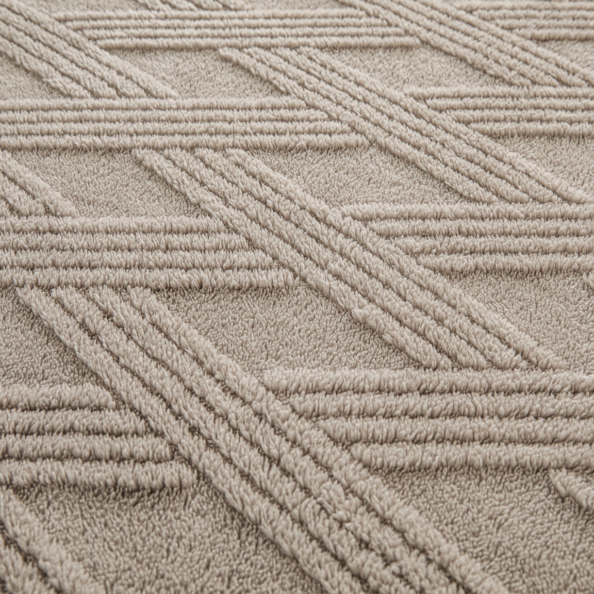 91家纺网 家纺一手货源 找家纺 欧邦 2025新款跨境提花塔芙绒单床笠 床笠单件-素简系列 素简-浅灰