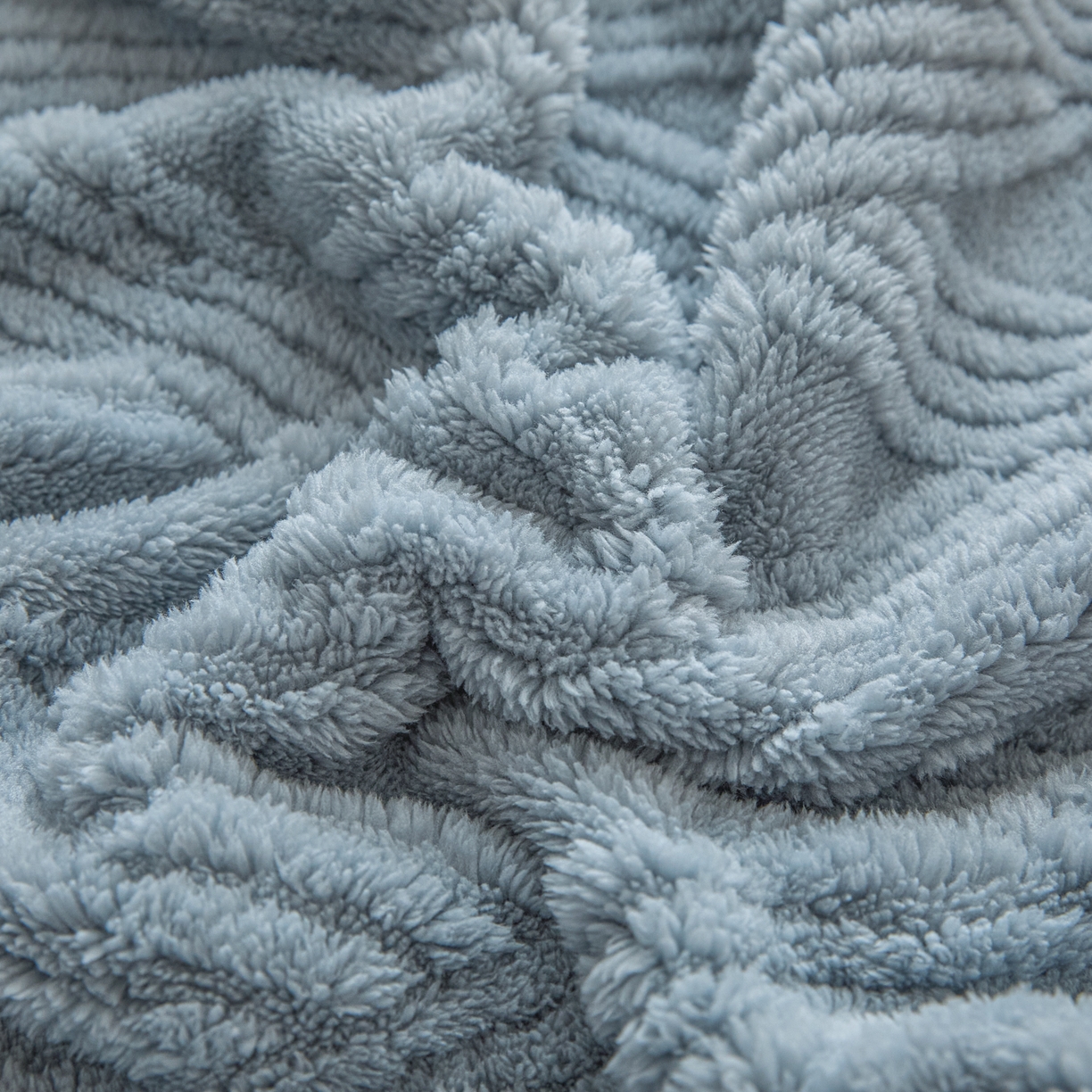 91家纺网 家纺一手货源 找家纺 欧邦 2025新款跨境提花塔芙绒单床笠 床笠单件-素简系列 素简-雾蓝