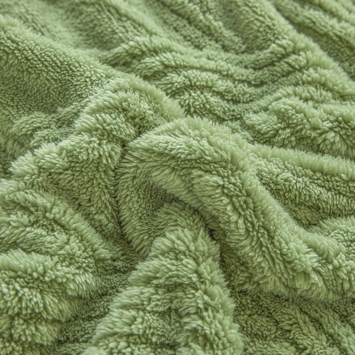 91家纺网 家纺一手货源 找家纺 欧邦 2025新款跨境提花塔芙绒单床笠 床笠单件-素简系列 素简-雅绿