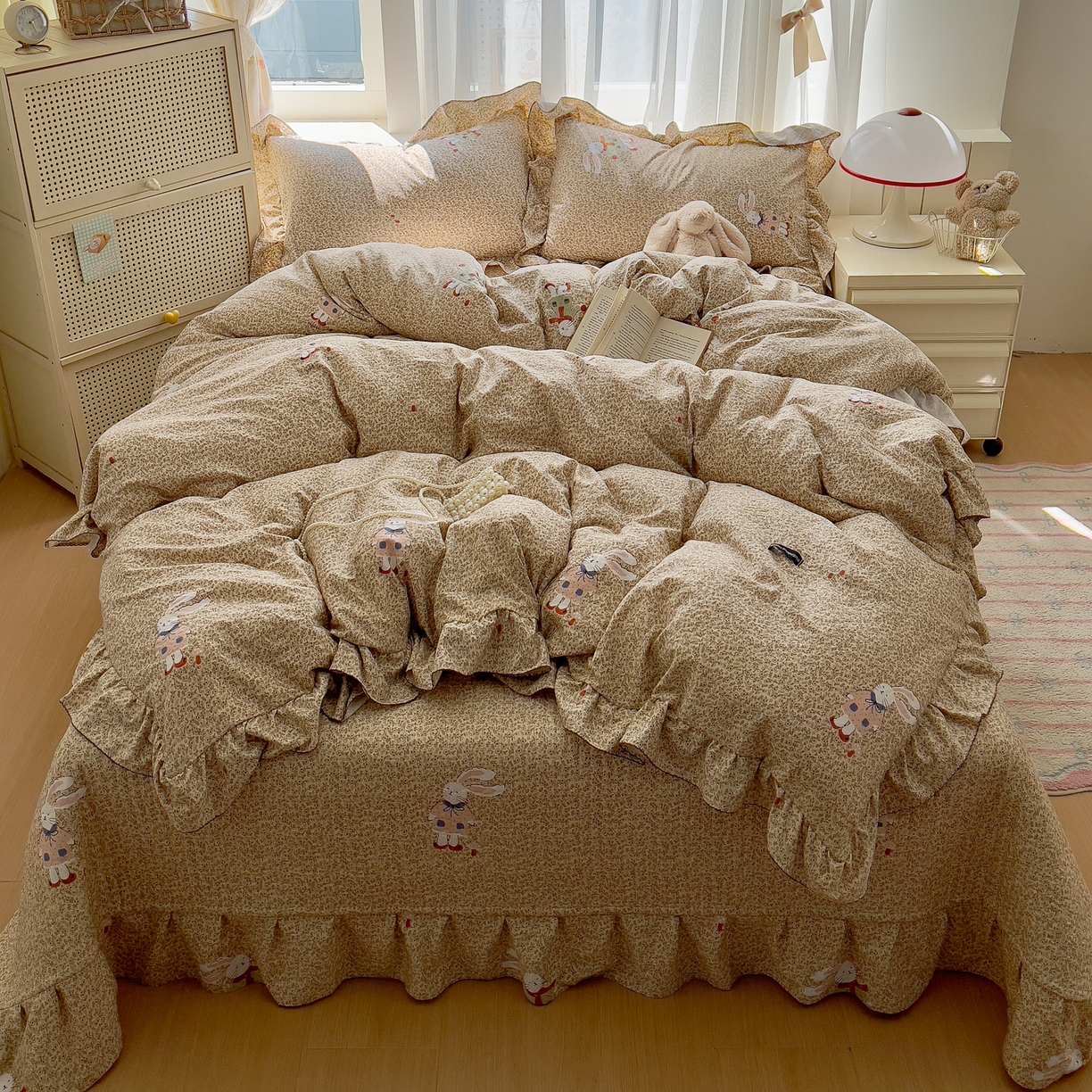 91家纺网 家纺一手货源 找家纺 （总）欧尚 2025新款云柔棉床盖四件套