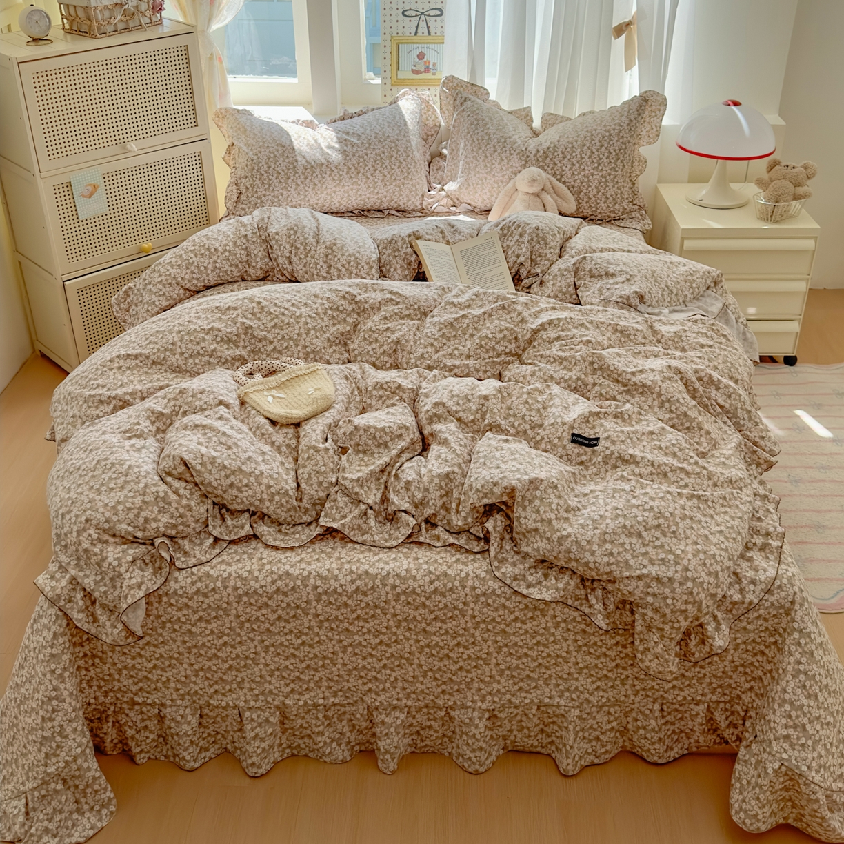 91家纺网 家纺一手货源 找家纺 （总）欧尚 2025新款云柔棉床盖四件套