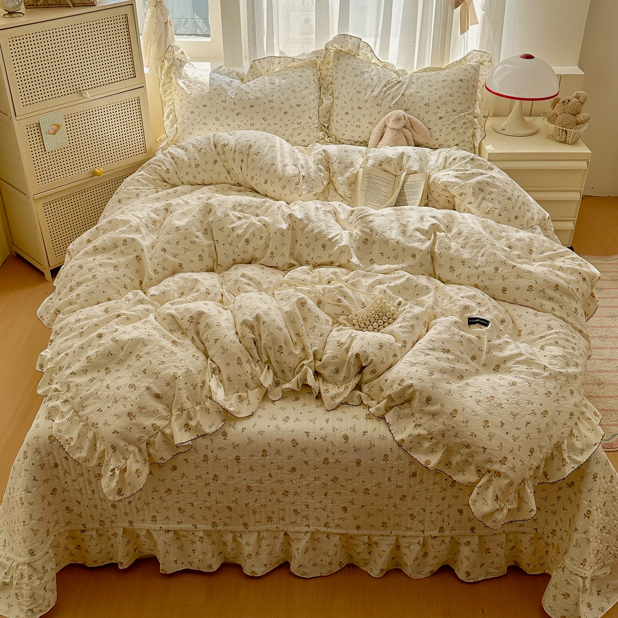 91家纺网 家纺一手货源 找家纺 （总）欧尚 2025新款云柔棉床盖四件套