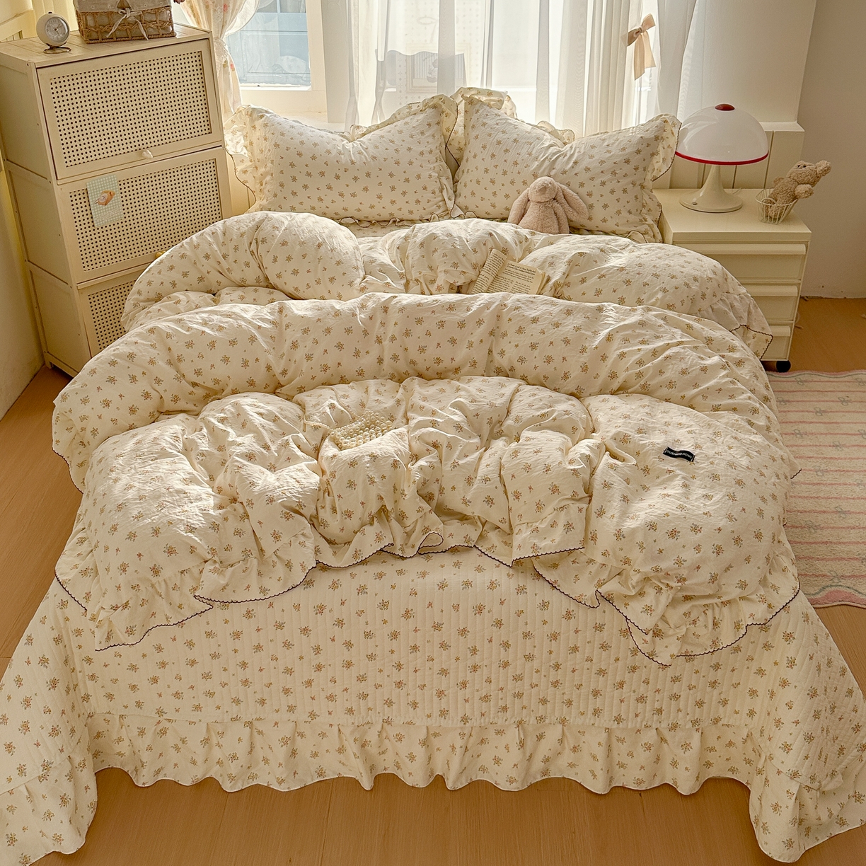 91家纺网 家纺一手货源 找家纺 （总）欧尚 2025新款云柔棉床盖四件套