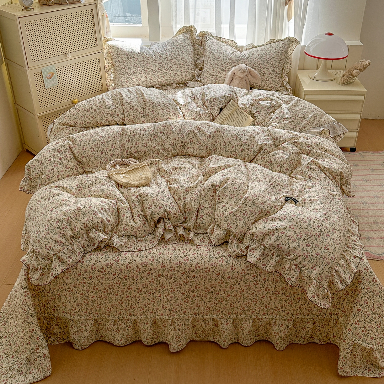 91家纺网 家纺一手货源 找家纺 （总）欧尚 2025新款云柔棉床盖四件套