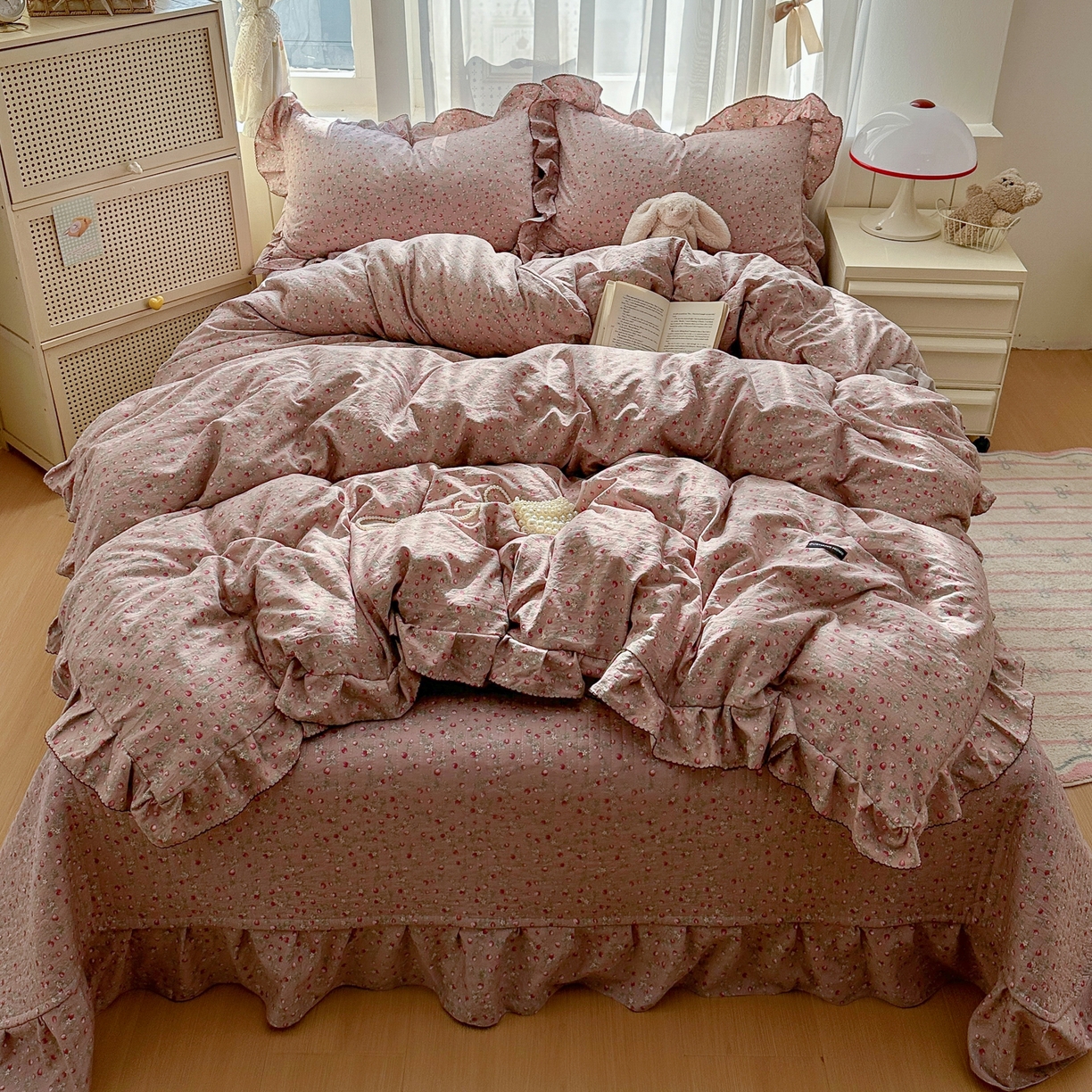 91家纺网 家纺一手货源 找家纺 （总）欧尚 2025新款云柔棉床盖四件套