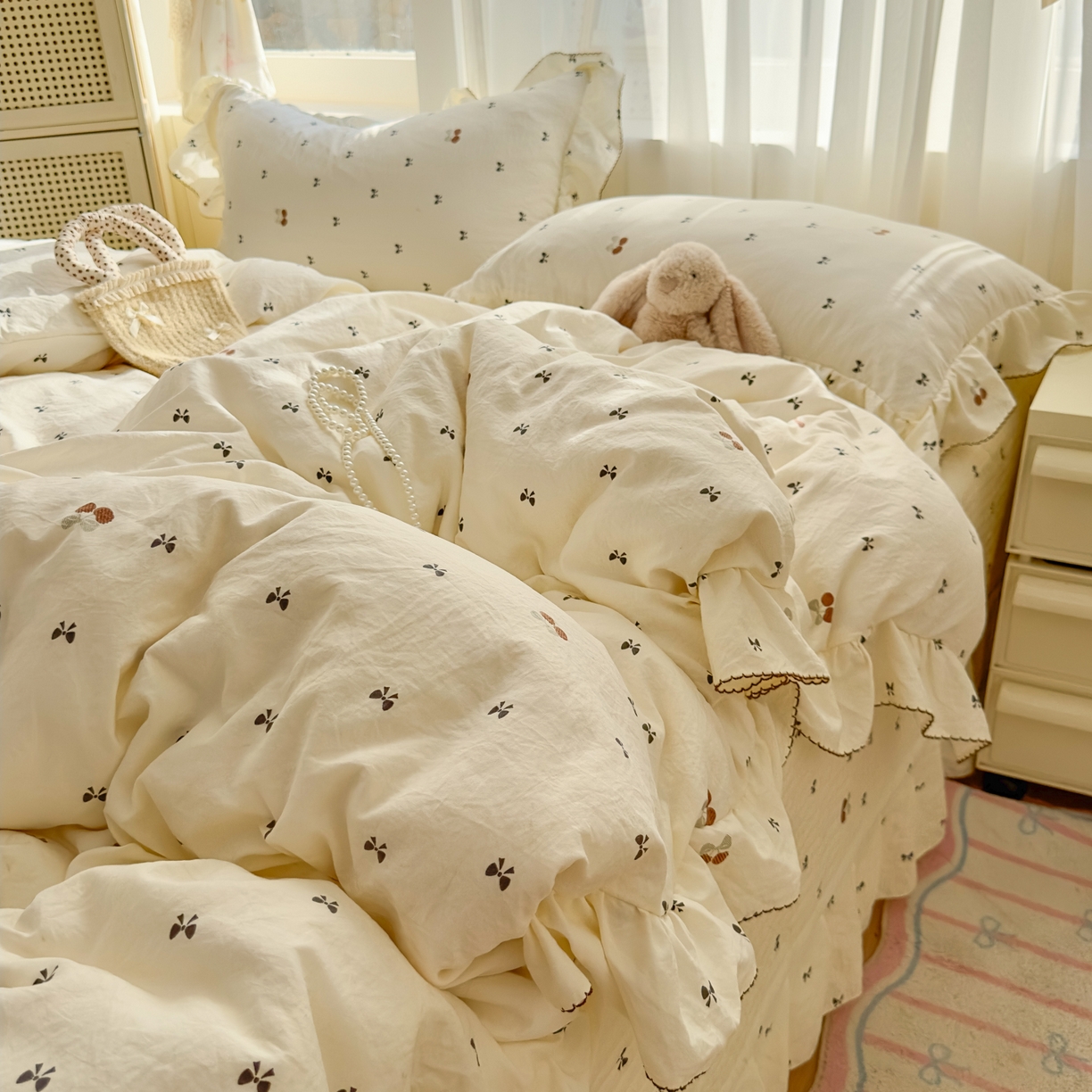 91家纺网 家纺一手货源 找家纺 （总）欧尚 2025新款云柔棉床盖四件套