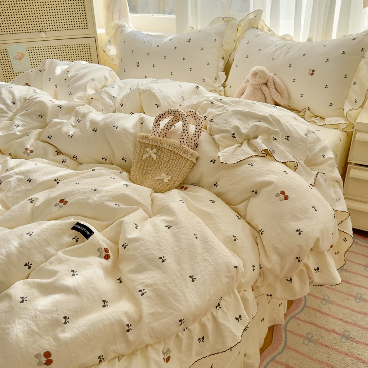 91家纺网 家纺一手货源 找家纺 （总）欧尚 2025新款云柔棉床盖四件套