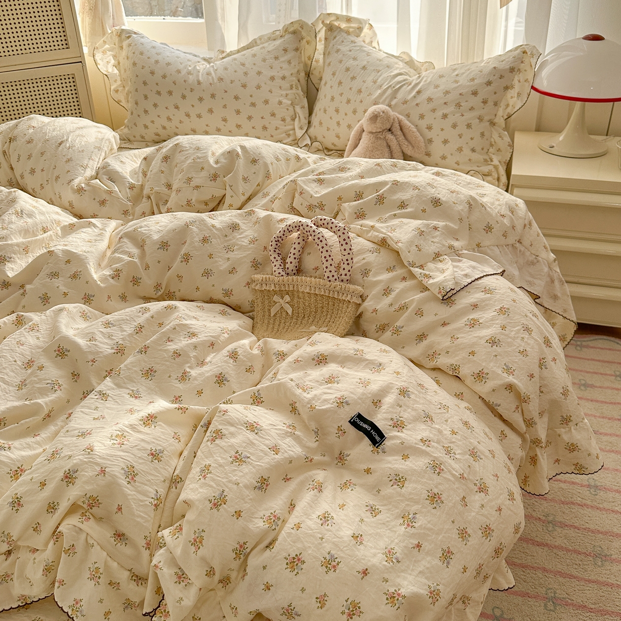 欧尚 2025新款云柔棉床盖四件套 春芽