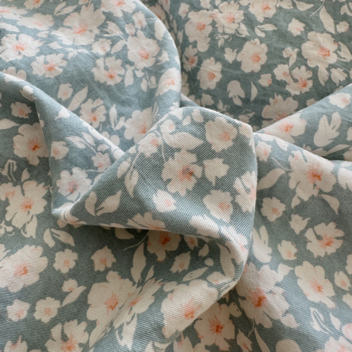 91家纺网 家纺一手货源 找家纺 欧尚 2025新款云柔棉床盖四件套 蓝郁