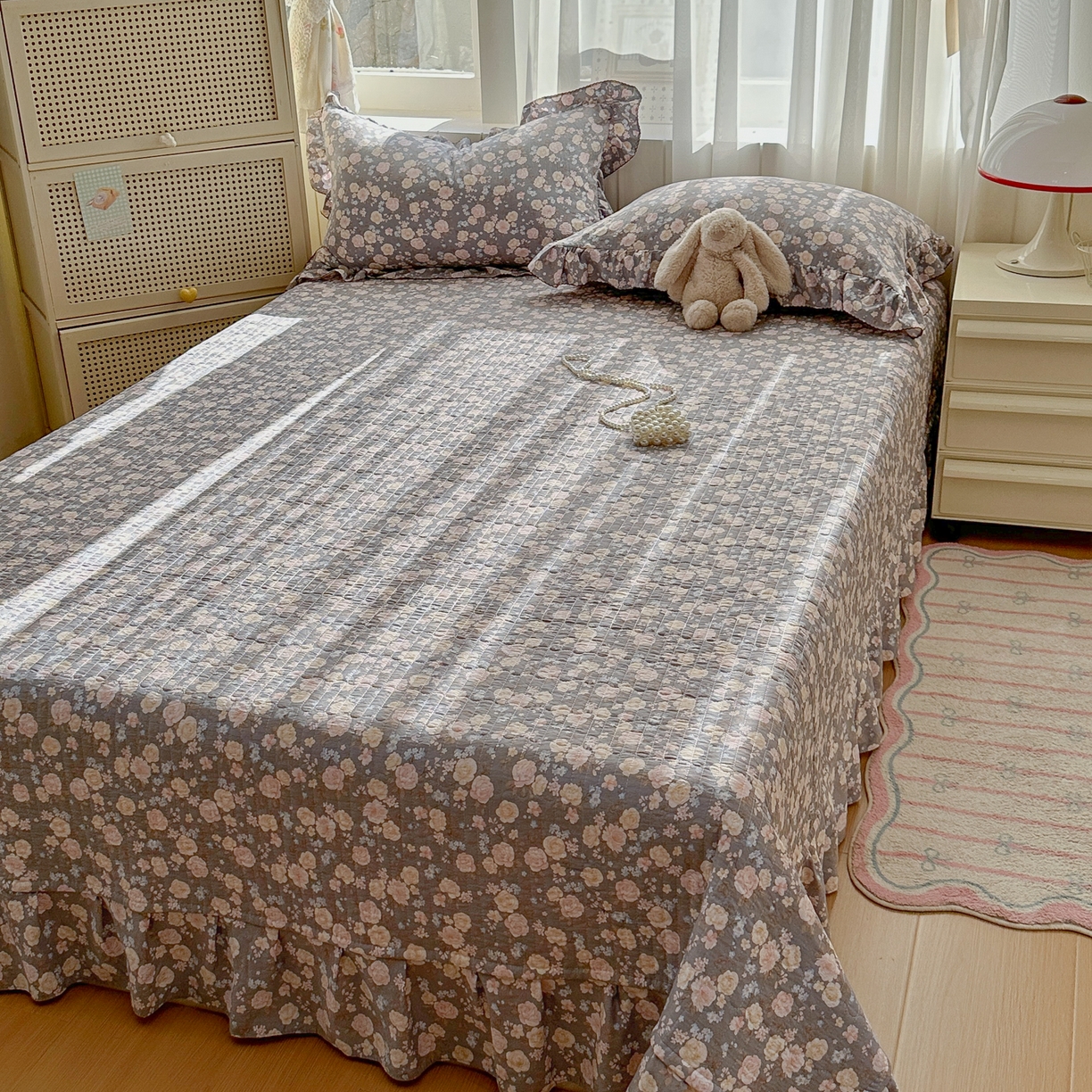 91家纺网 家纺一手货源 找家纺 欧尚 2025新款云柔棉床盖四件套 香漫