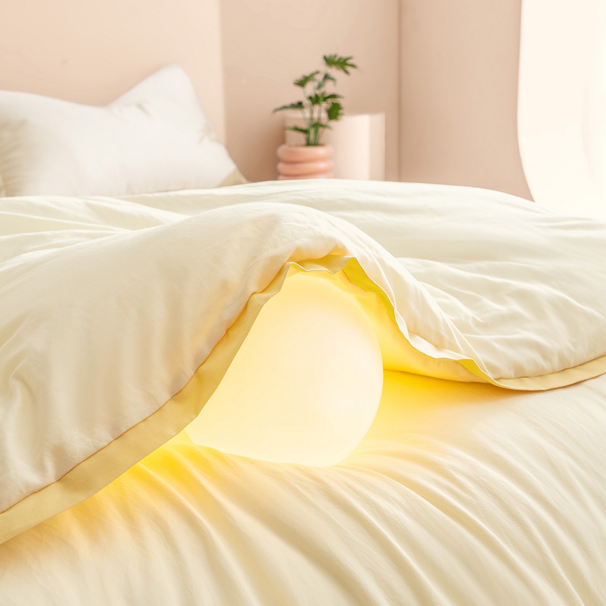 91家纺网 家纺一手货源 找家纺 品乐家纺 2025新款飞边大豆被烫画冬被被子被芯冬被 珍珠白