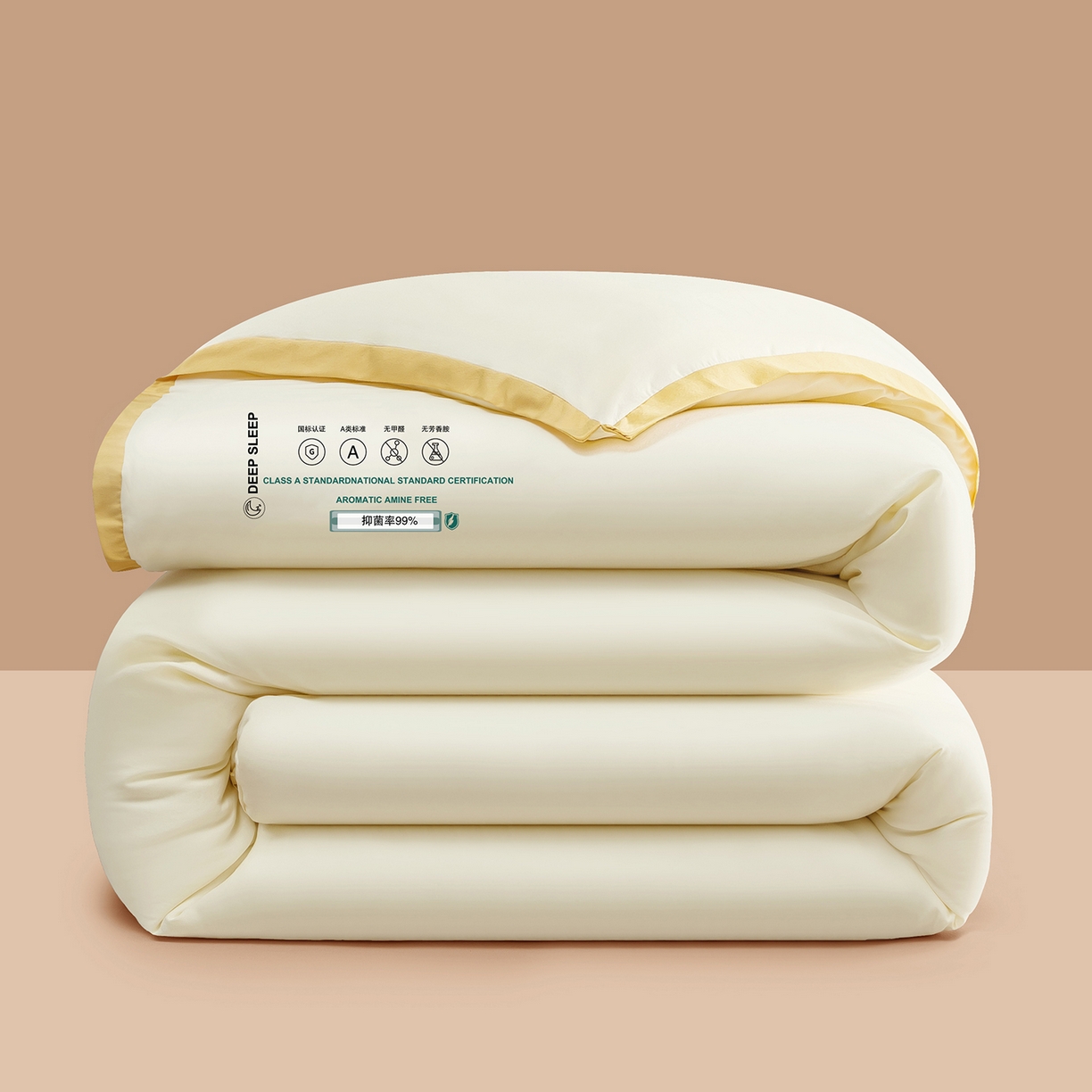 91家纺网 家纺一手货源 找家纺 品乐家纺 2025新款飞边大豆被烫画冬被被子被芯冬被 珍珠白