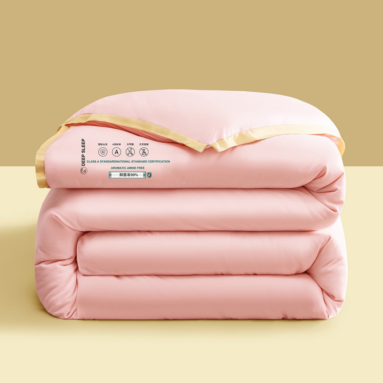 91家纺网 家纺一手货源 找家纺 品乐家纺 2025新款飞边大豆被烫画冬被被子被芯冬被 珍珠粉