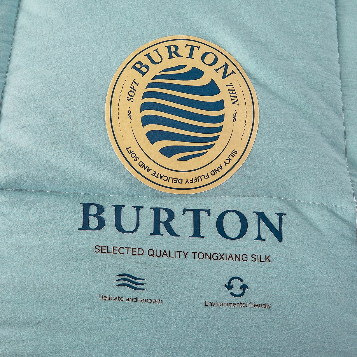 91家纺网 家纺一手货源 找家纺 品乐家纺 2025新款亲肤速暖大豆子母被被子被芯冬被 莫奈绿