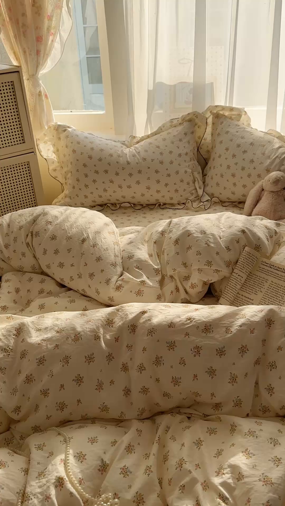 91家纺网 家纺一手货源 找家纺 欧尚 2025新款云柔棉床盖四件套 春芽