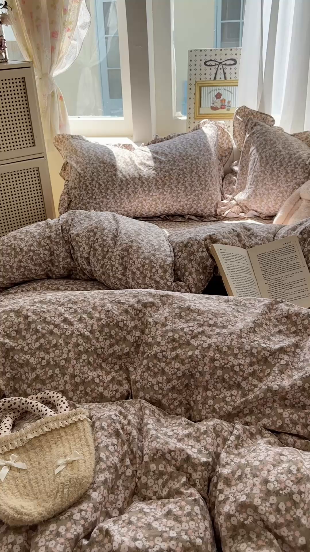 91家纺网 家纺一手货源 找家纺 欧尚 2025新款云柔棉床盖四件套 初恋