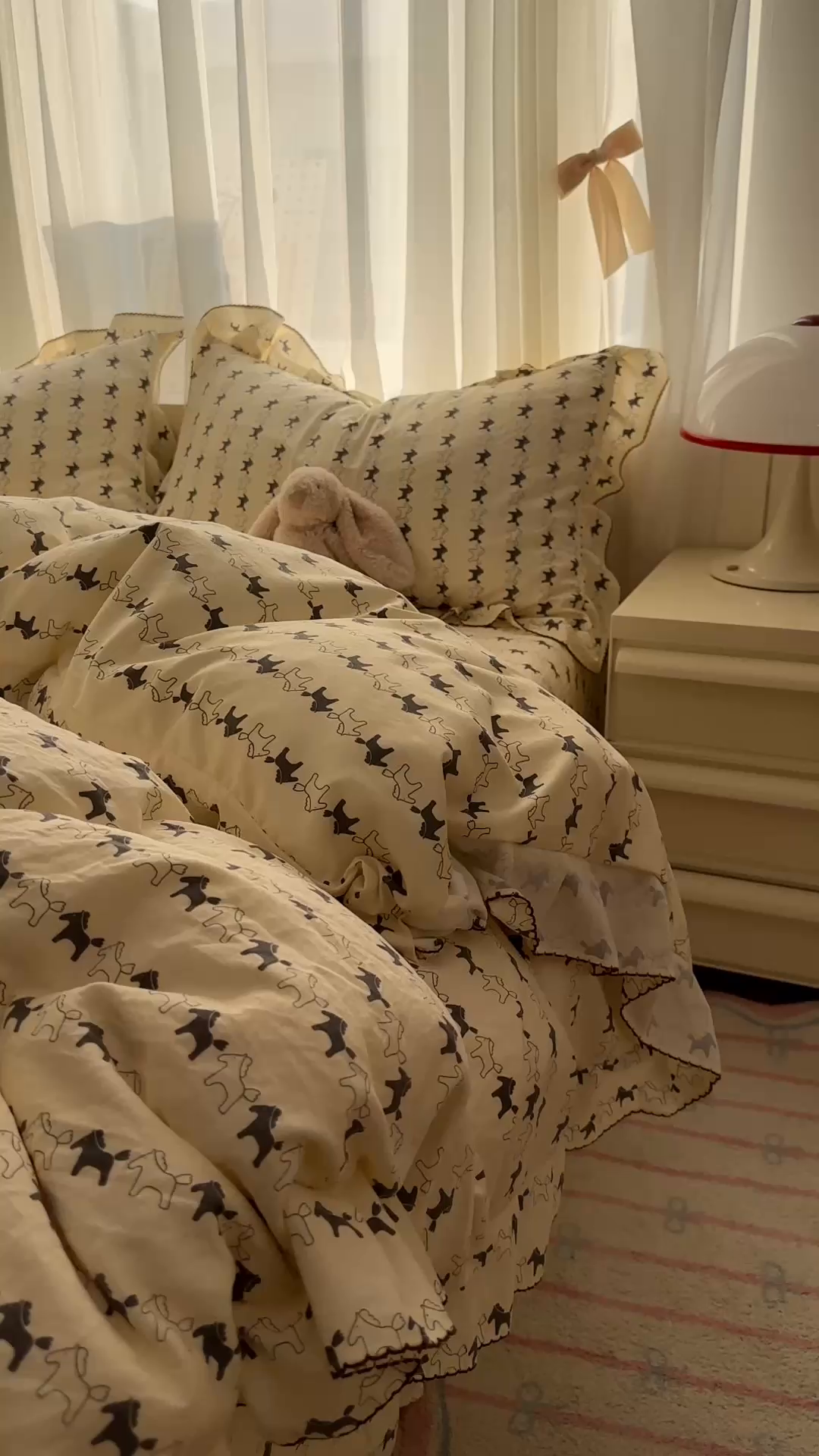 91家纺网 家纺一手货源 找家纺 欧尚 2025新款云柔棉床盖四件套 木马