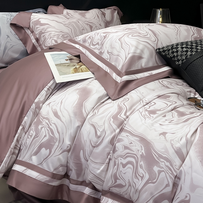 91家纺网 家纺一手货源 找家纺 （总）2025新款直播爆款A类100支长绒棉夹棉床盖床笠四件套全棉纯棉床单加厚高端重工刺绣四季款床上用品