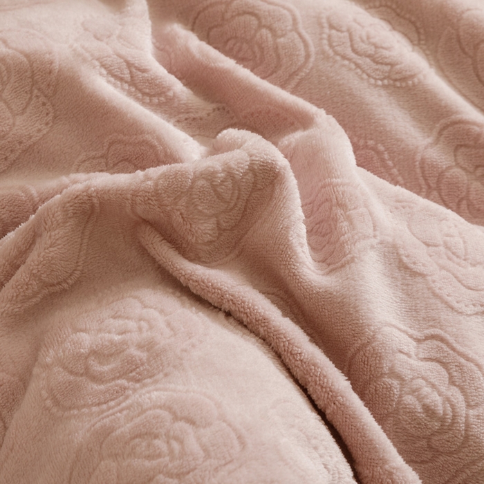 91家纺网 家纺一手货源 找家纺 （总）忆生活家纺 2025秋冬韩版公主风雕花牛奶绒四件套-小香茶花系列