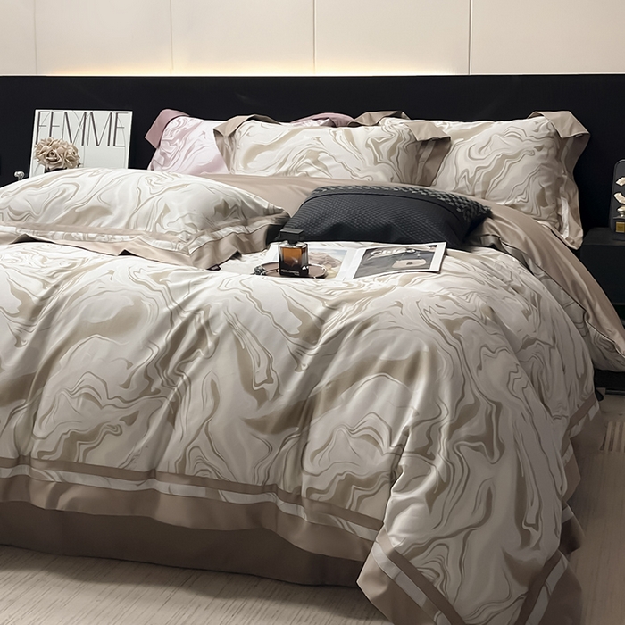 91家纺网 家纺一手货源 找家纺 （总）2025新款高端轻奢A类母婴级长绒棉全工艺刺绣四件套纯棉全棉高端秋冬爆款床上用品