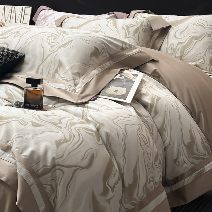 91家纺网 家纺一手货源 找家纺 （总）2025新款高端轻奢A类母婴级长绒棉全工艺刺绣四件套纯棉全棉高端秋冬爆款床上用品