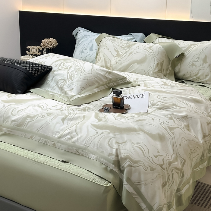 91家纺网 家纺一手货源 找家纺 （总）2025新款高端轻奢A类母婴级长绒棉全工艺刺绣四件套纯棉全棉高端秋冬爆款床上用品