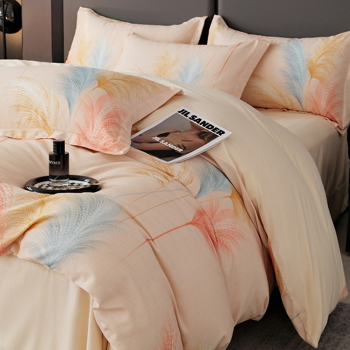 遇安家纺 2025新款加厚全棉生态磨毛印花四件套 铃兰