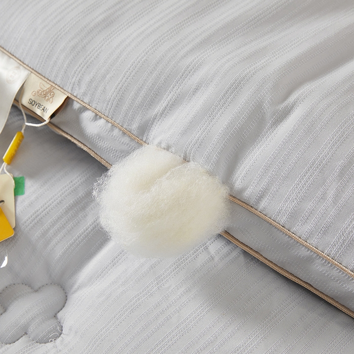 91家纺网 家纺一手货源 找家纺 罗布斯 2025新款A类立体提花大豆被被子被芯二合一子母被学生宿舍夏被空调被夏凉被春秋被直播冬被【含买家秀】 星辰灰