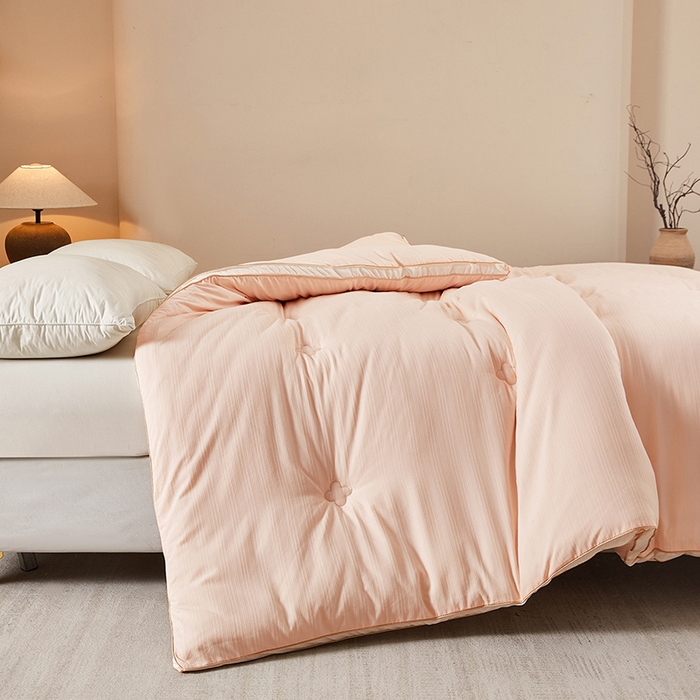 91家纺网 家纺一手货源 找家纺 罗布斯 2025新款A类立体提花大豆被被子被芯二合一子母被学生宿舍夏被空调被夏凉被春秋被直播冬被【含买家秀】 胭脂玉