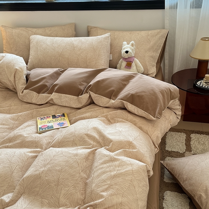 91家纺网 家纺一手货源 找家纺 （总）吉象家纺 2025新款全棉纯棉加厚磨毛印花四件套