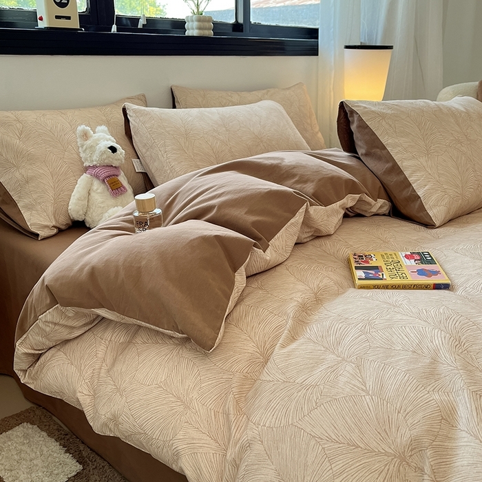 91家纺网 家纺一手货源 找家纺 （总）吉象家纺 2025新款全棉纯棉加厚磨毛印花四件套