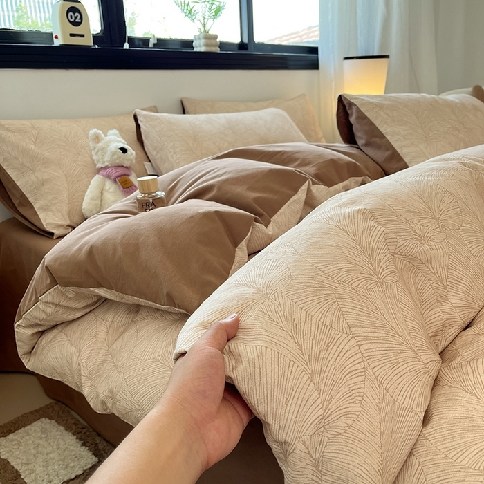 91家纺网 家纺一手货源 找家纺 （总）吉象家纺 2025新款全棉纯棉加厚磨毛印花四件套