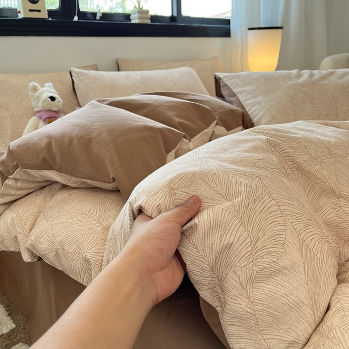 91家纺网 家纺一手货源 找家纺 （总）吉象家纺 2025新款全棉纯棉加厚磨毛印花四件套