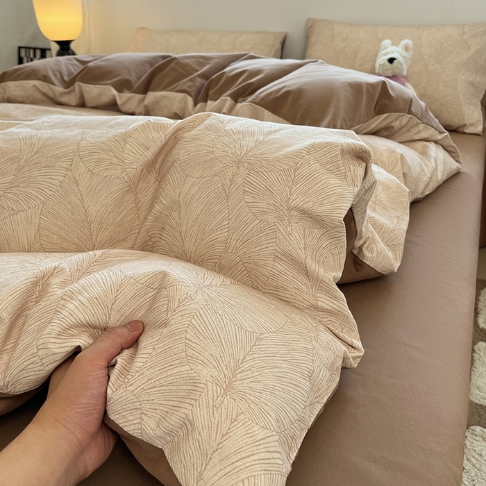 91家纺网 家纺一手货源 找家纺 （总）吉象家纺 2025新款全棉纯棉加厚磨毛印花四件套