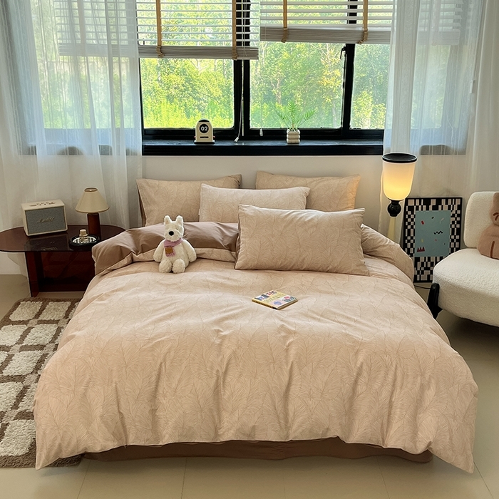 91家纺网 家纺一手货源 找家纺 （总）吉象家纺 2025新款全棉纯棉加厚磨毛印花四件套